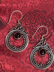 Silver Amethyst Earrings(TGSE 88)