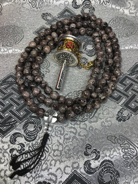Tourmaline Grey Mala Prayer Beads(TGMA 32)