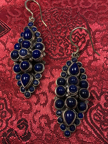 Silver Lapis Earrings(TGSE 4)