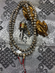 Conch Shell Mani Carved Mala/Prayer Beads(TGMA 56)