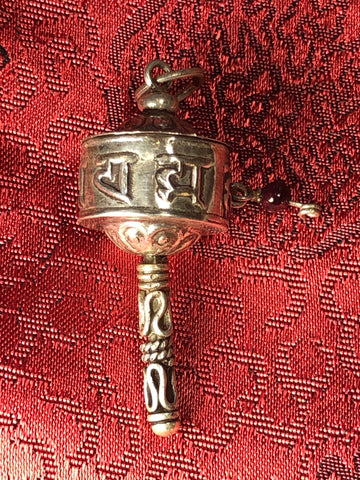 Prayer Wheel Silver Pendant(TGSP 66)