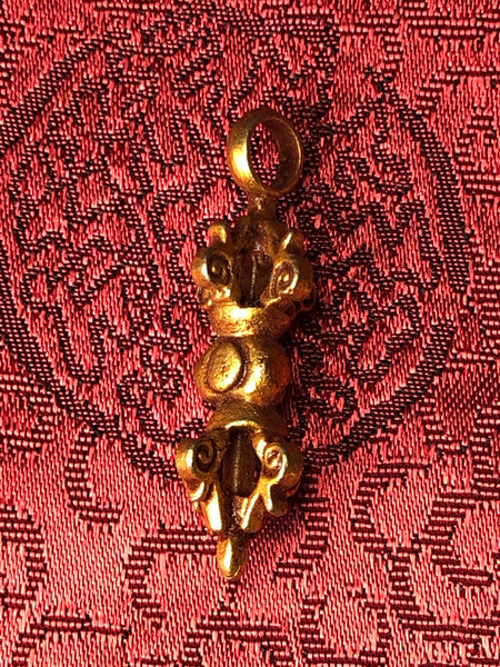 Gold pleated Vajra/Dorje(TGSP 61)