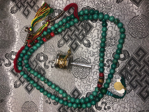 Turquoise Mala / Prayer Beads (TGMA 21 )