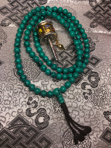 Turquoise Mala / Prayer Beads ( TGMA 19 )