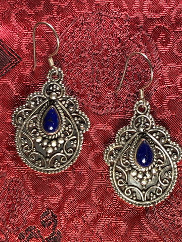 Silver Lapis Earrings(TGSE 24)