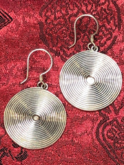 Silver Mandala Earrings(TGSE 52)
