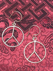 Peace Silver Earrings(TGSE 102)