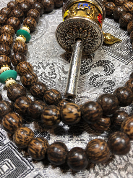 Palm Wood Vintage Mala/Prayer Beads(TGMA 53)