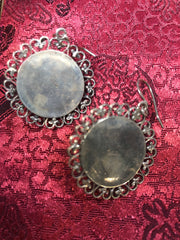 Silver Pearl/Coral Earrings(TGSE 13)
