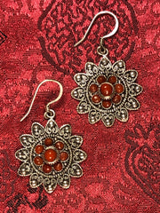 Silver Coral Earrings(TGSE 73)