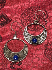 Lapis Silver Earrings(TGSE 60)