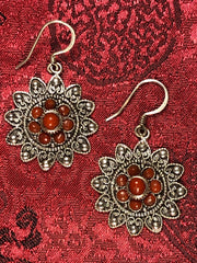 Silver Coral Earrings(TGSE 73)