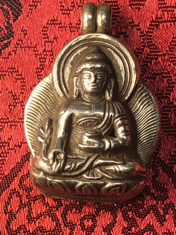 Medicine Buddha Silver Pendant(TGSP 93)