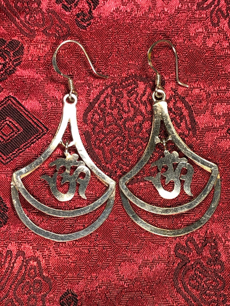 Om Silver Earrings(TGSE 69)