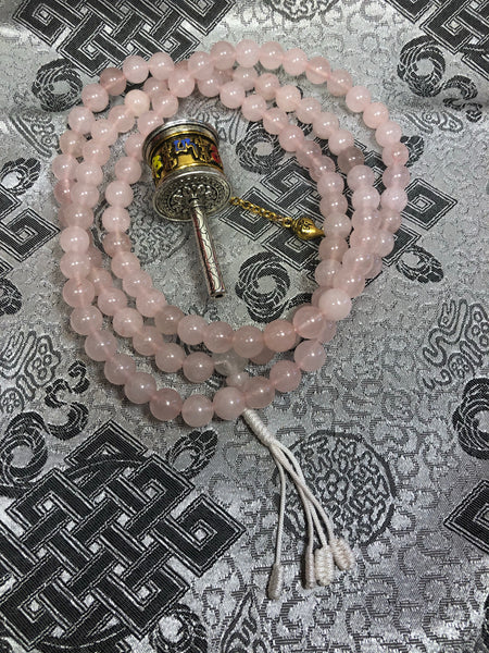 Rose Quartz Mala / Prayer Beads ( TGMA 8 )