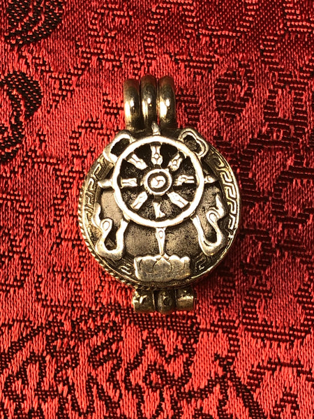 Dharma Wheel Silver Pendant(TGSP 76)