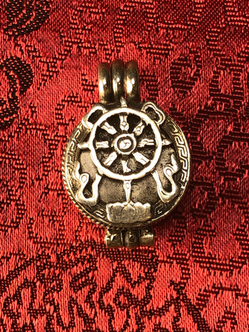 Dharma Wheel Silver Pendant(TGSP 76)