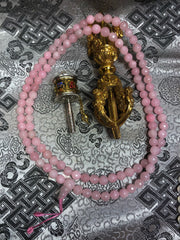 Rose Quartz Mala / Prayer Beads ( TGMA 7 )