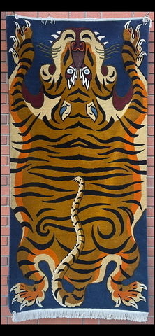 Tibetan Tiger Rug 3'x 6' ( TGR 019 )