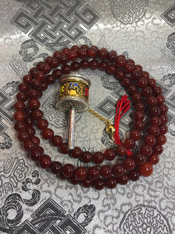 Carnelian Mala / Prayer Beads ( TGMA 14 )