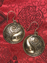 Yin Yang Silver Earrings(TGSE 71)