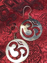 Silver Om Earrings(TGSE 14)
