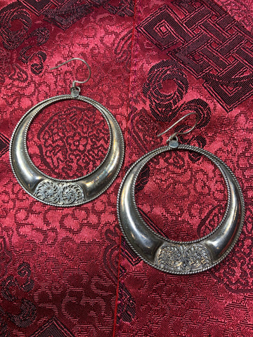 Silver Round Earrings(TGSE 17)