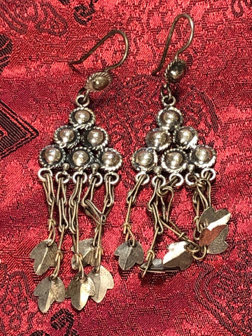 Silver Long Earrings(TGSE 58)