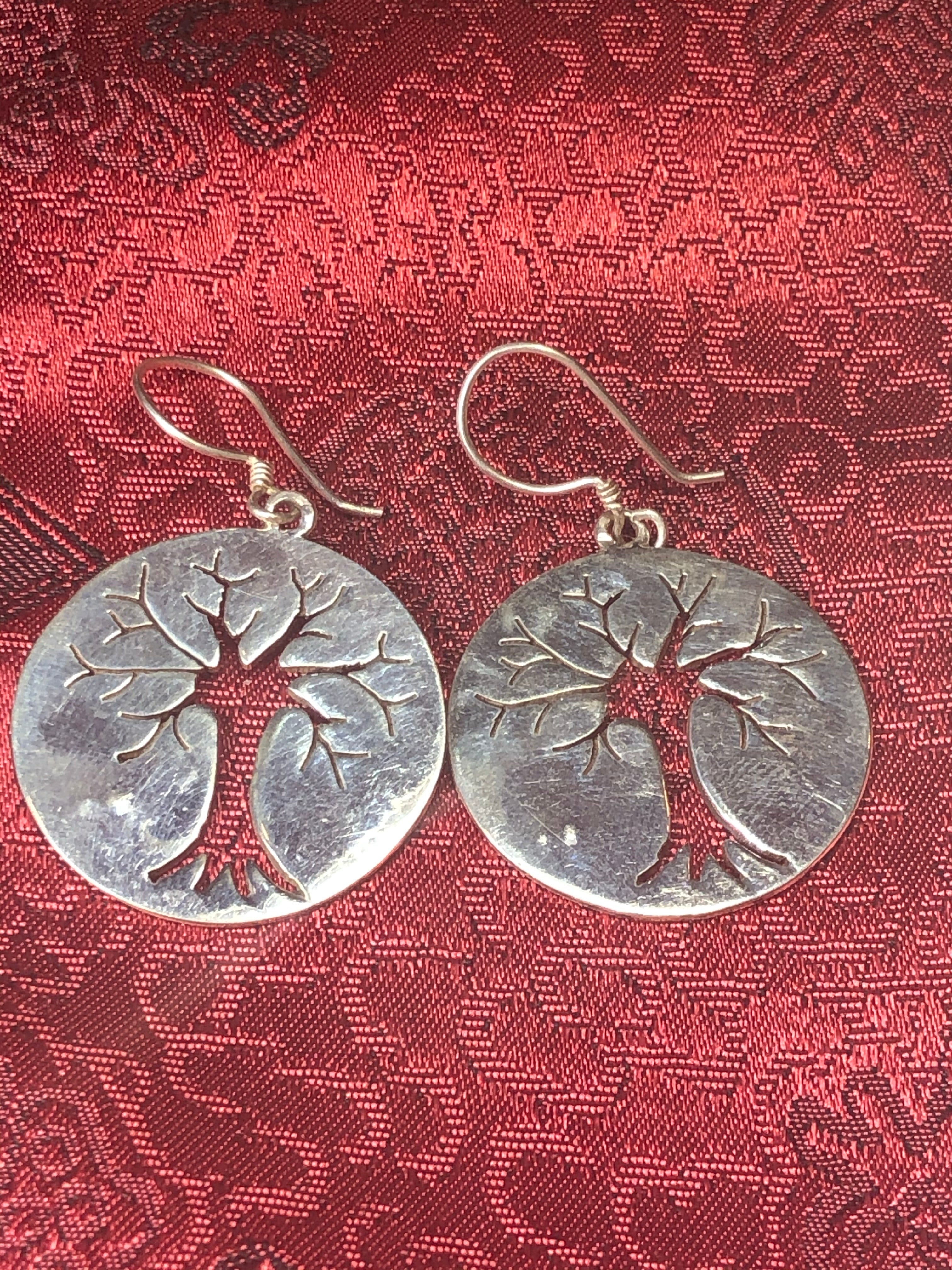 Tree of Life Silver Earrings(TGSE 38)