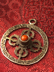 Silver Double Vajra/Dorje Pendant(TGSP 54)