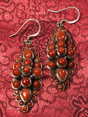 Silver Coral Earrings(TGSE 3)