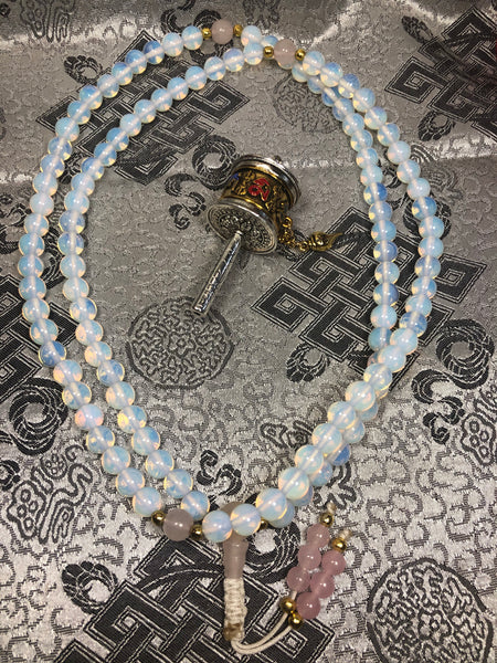 Opalite Mala / Prayer Beads ( TGMA 25 )