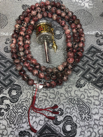 Tourmaline Pink Mala / Prayer Beads (TGMA 33)