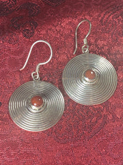 Coral Silver Earrings(TGSE 33)