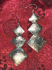 Silver Square Earrings(TGSE 26)
