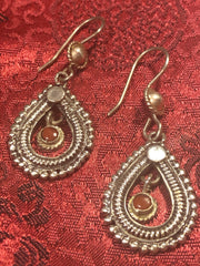 Silver Coral Earrings(TGSE 43)
