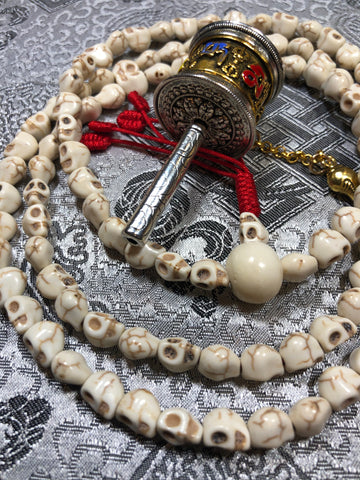 Skull Bone Mala/Prayer Beads(TGMA 55)