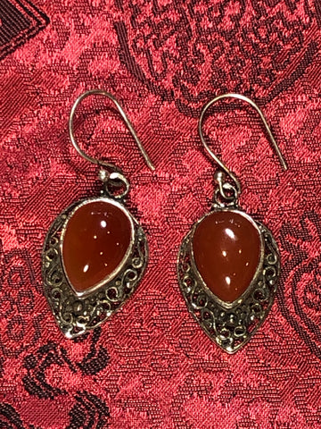 Silver Carnelian Earrings(TGSE 50)