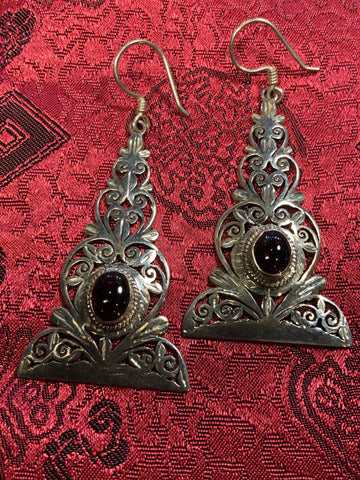 Silver Stupa Earrings(TGSE 1)