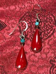 Coral Turquoise Earrings(TGSE 61)